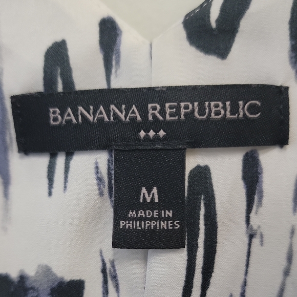 Banana Republic Monochrome Abstract Maxi Dress - Picture 2 of 10